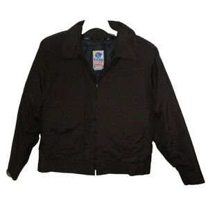 Vintage Horace Small Brown Nylon Jacket Uniform Coat Mens Sz 42R Made USA